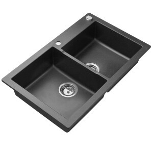 Granitsp&uuml;le MOJITO 140 Schwarz