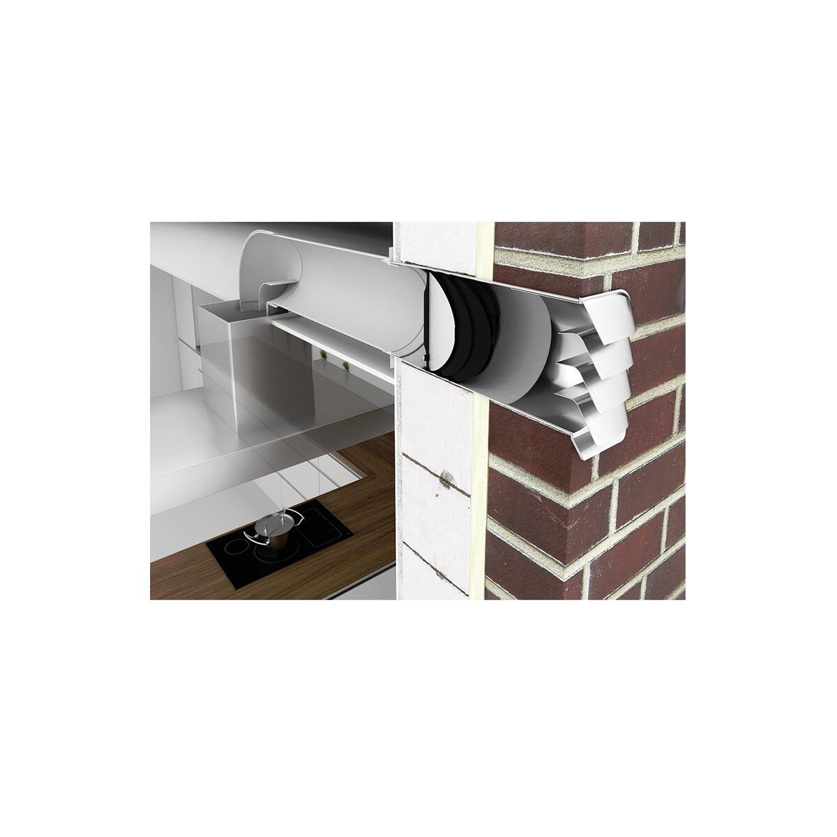 Naber THERMOBOX 125 schwarz/silber f&uuml;r Mauerk&auml;sten