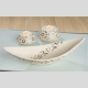 Gilde Handwerk Teelichthalter Soffione braun / beige 10,5 x 5 x 10,5 cm (links oben)