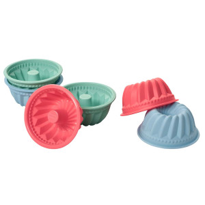 LURCH Muffinliner Gugelhupf 6er Set Pastelfarben Mix