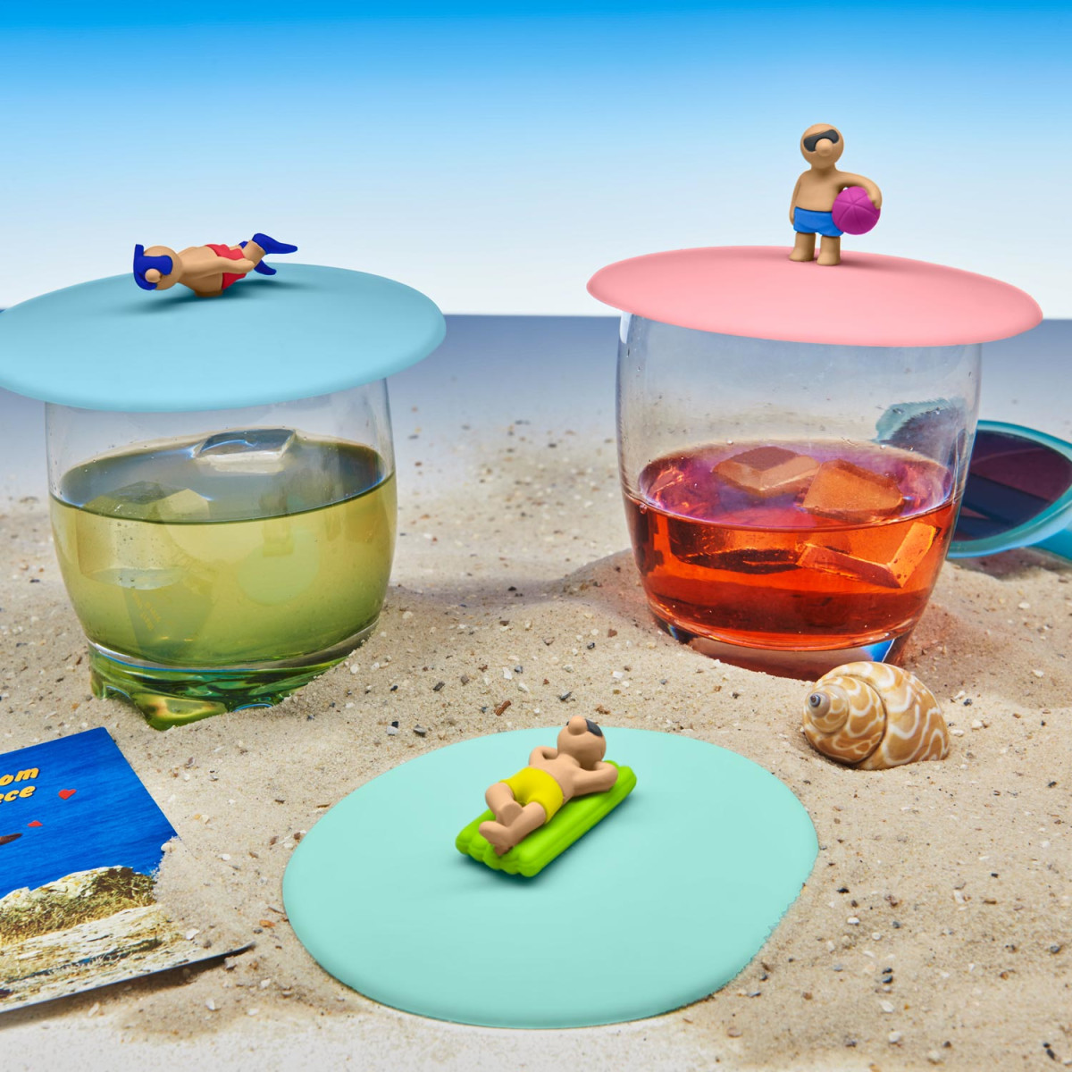 Glasabdeckung Sommerdeckel aus Silikon Beach Boys Benni Ball