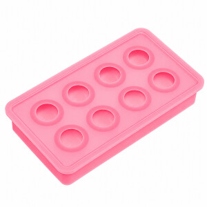 Rosa Silikon Eiswürfelform für kleine runde...