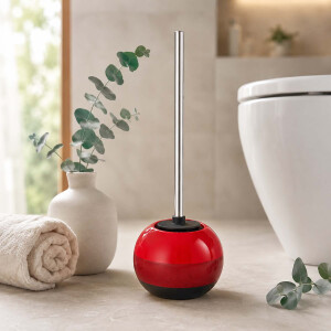 WC-Garnitur RED aus Keramik in Kugelform &ndash; Rot
