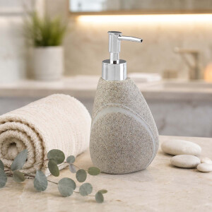 AWD Interior Seifenspender ROCK beige Steinoptik 280 ml