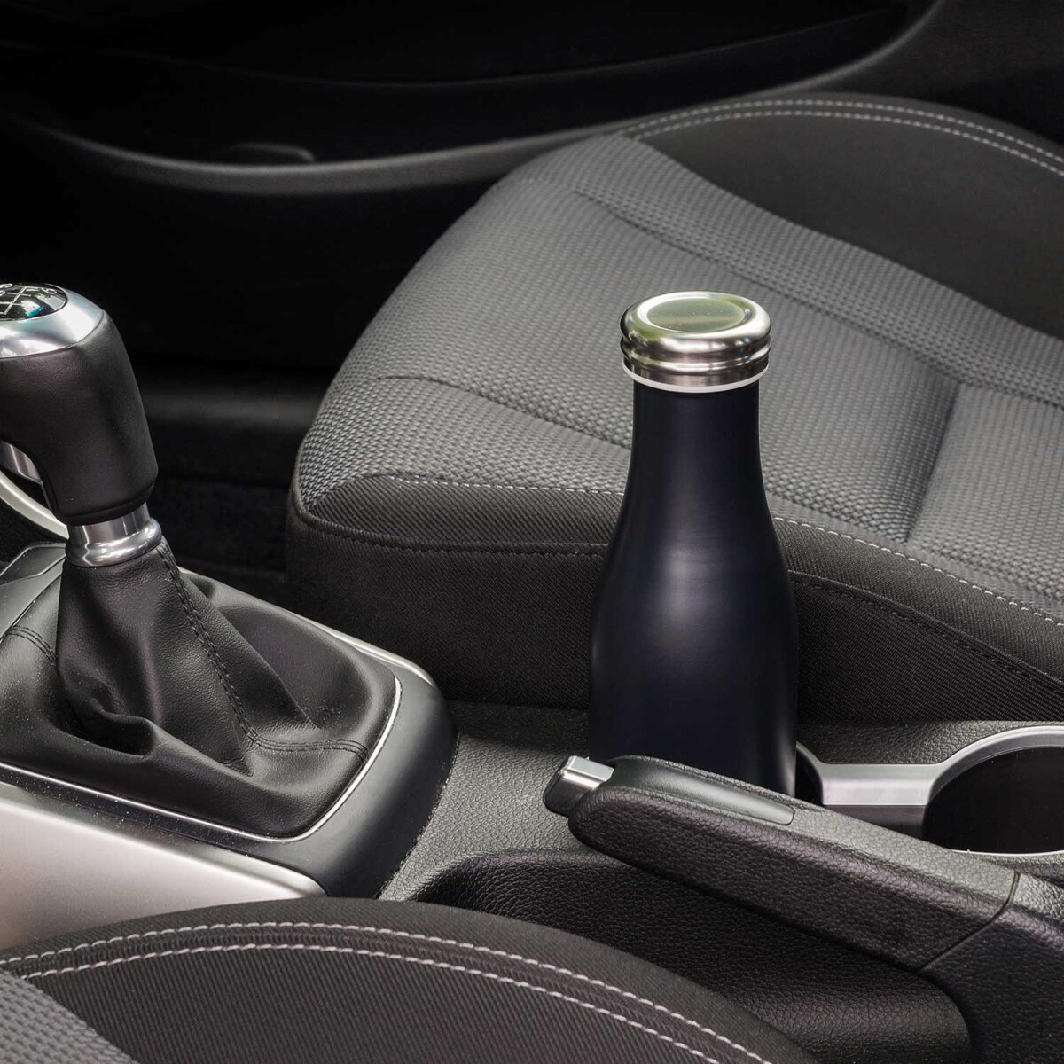LURCH Isolierflasche 0,5 Liter Schwarz Matt