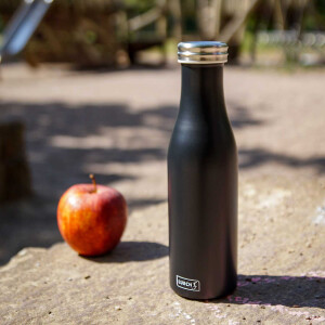LURCH Isolierflasche 0,5 Liter Schwarz Matt