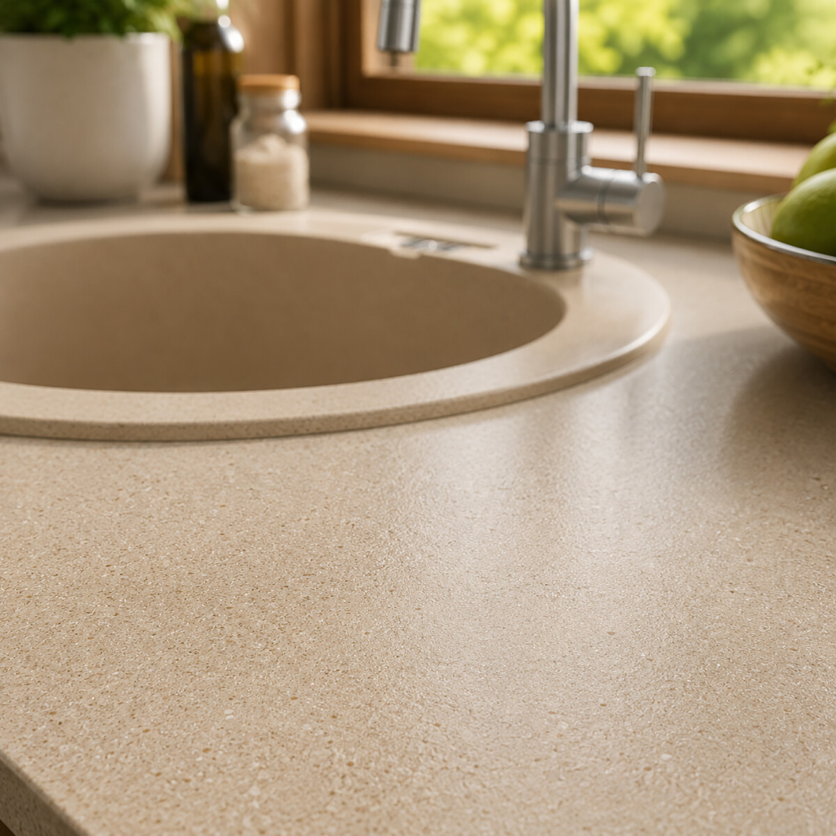 Granitsp&uuml;le Malibu 10 Rundsp&uuml;le Beige &Oslash; 510 mm