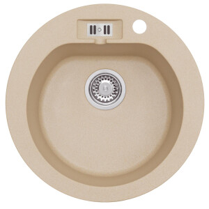 Granitspüle Malibu 10 Rundspüle Beige Ø...