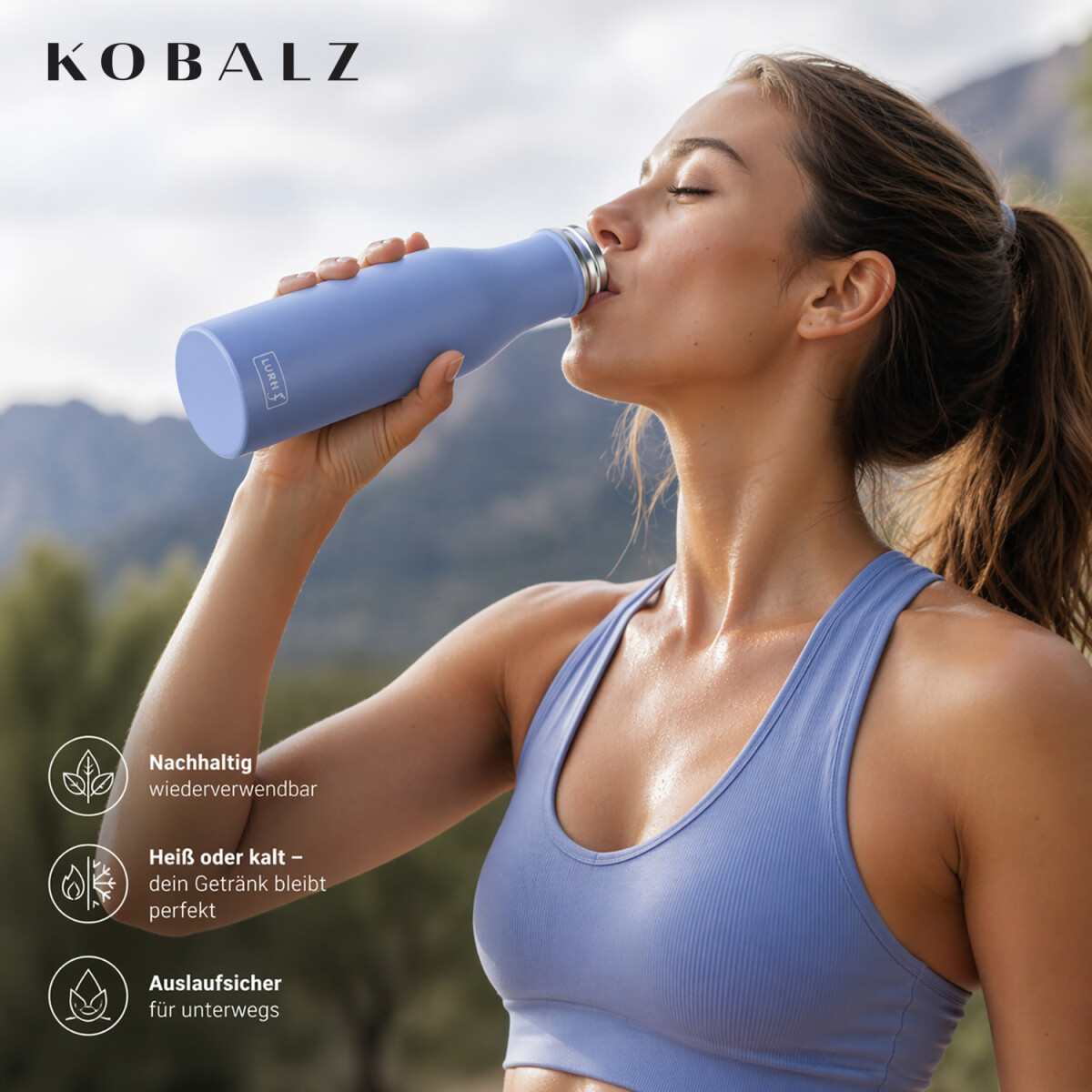 LURCH Isolierflasche 0,75 l Pearl Blue