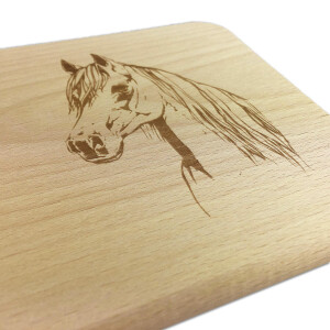Frühstücksbrettchen Horse Pferdekopf 225 x 125...