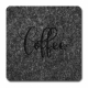 Filzuntersetzer Coffee grau melliert 96 x 96 abgerundet