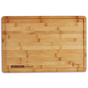 Premium Holzschneidbrett GRILLKÖNIG Bambus...