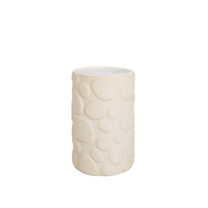 AWD Interior Ceilon Badezimmer-Set 3-teilig beige aus Porzellan