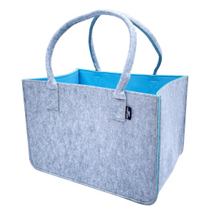 Camolo Filz-Einkaufstasche NATURA Blau-Grau 40 × 27...