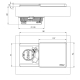 Evoline&reg; Square Steckdosenelement eledstahlfarben lackiert USB Charger