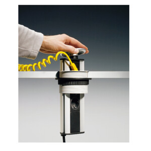 Evoline Port 1 Steckdosenelement Deckel silberfarbig
