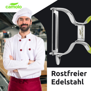 Gem&uuml;sesch&auml;ler scharf Edelstahl Gr&uuml;n