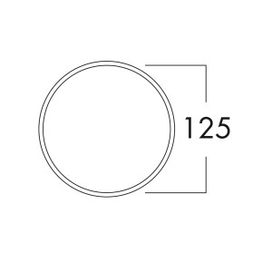 COMPAIR flow Star Mauerkasten GTS 125 Anschluss rund