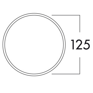 Klima-E 125 Mauerkasten COMPAIR flow weiß /...