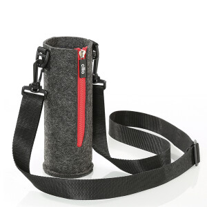 Stylische Trinkflaschen Tasche mit Reißverschluss Rot