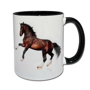 Hochwertige Keramik Tasse Horse