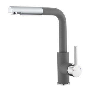 Küchenarmatur Tina Moonlight Grey schwenkbar ausziehbar