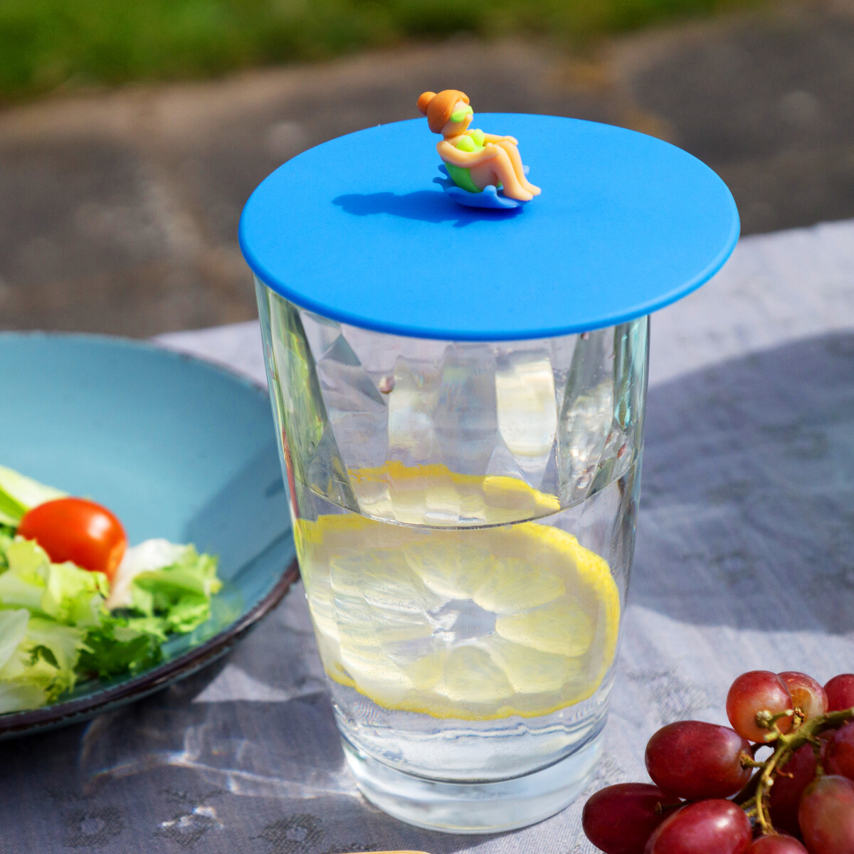 Glasabdeckung Sommerdeckel aus Silikon Splash Girls Rita Rutsche