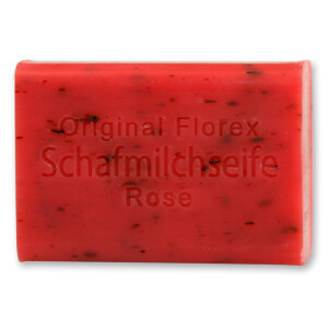 Florex Schafmilchseife Rose mit Blüten 100 g