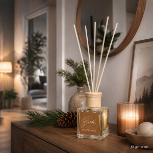Nat&uuml;rlicher Raumduft mit Zirbe f&uuml;r eine warme Wellness Atmosph&auml;re im Flur
