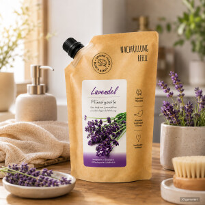 Florex Lavendel Flüssigseife Nachfüllbeutel 500 ml