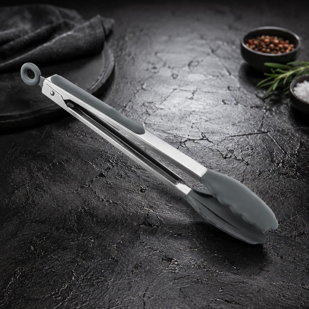 Camolo Grillzange Salatzange Silikon Edelstahl 30 cm