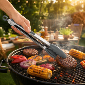 Camolo Grillzange Salatzange Silikon Edelstahl 30 cm