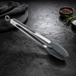 Camolo Grillzange Salatzange Silikon Edelstahl 30 cm