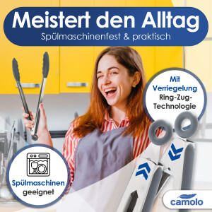 Camolo Zangenset Silikon Edelstahl 23 cm und 30 cm