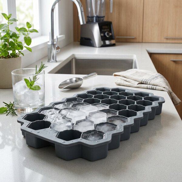 Wabenförmige Silikon Eisform für Hexagon Eiswürfel