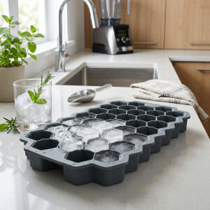 Wabenf&ouml;rmige Silikon Eisform Hexagon Eisw&uuml;rfel