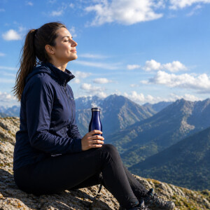 LURCH Isolierflasche 0,75 l Blau Metallic