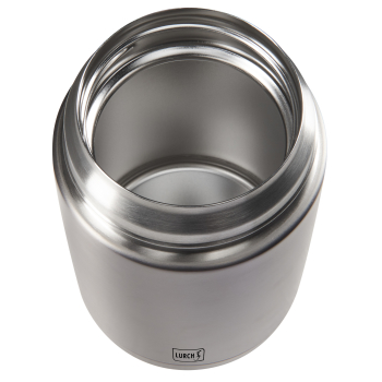 Iso-Pot Edelstahl 500 ml Grau Metallic für heiße und kalte Speisen