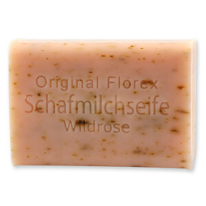 Florex Schafmilchseife Wildrose mit Blüten 100 g