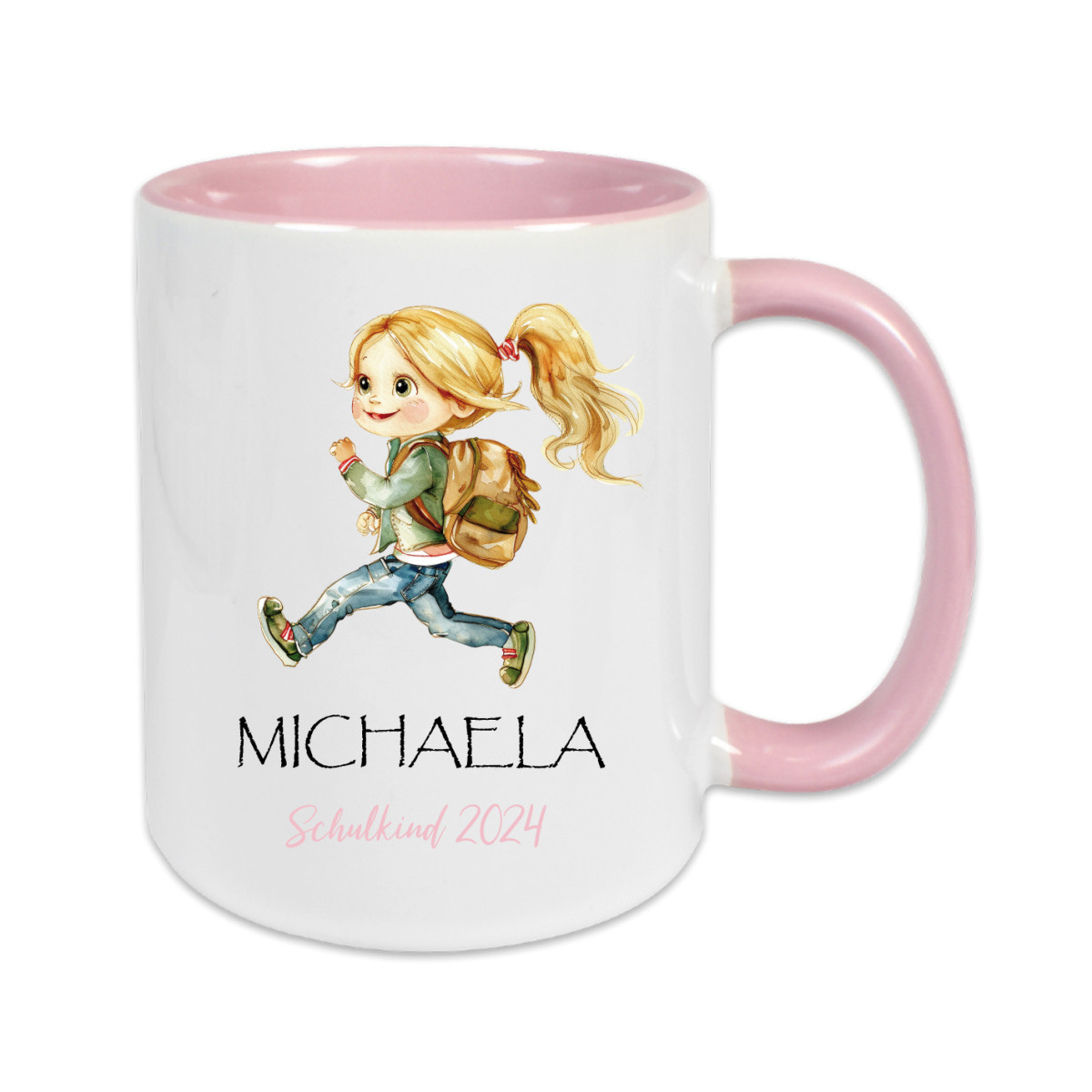 Keramik Kaffee Tasse Schulkind