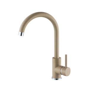 Küchen Armatur Stella Beige mit schwenkbarem Auslauf