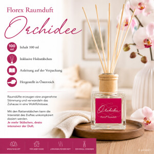 Florex Raumduft Orchidee 100ml mit St&auml;bchen