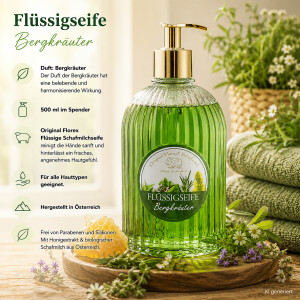 Florex Fl&uuml;ssigseife Schafmilch 500 ml Bergkr&auml;uter