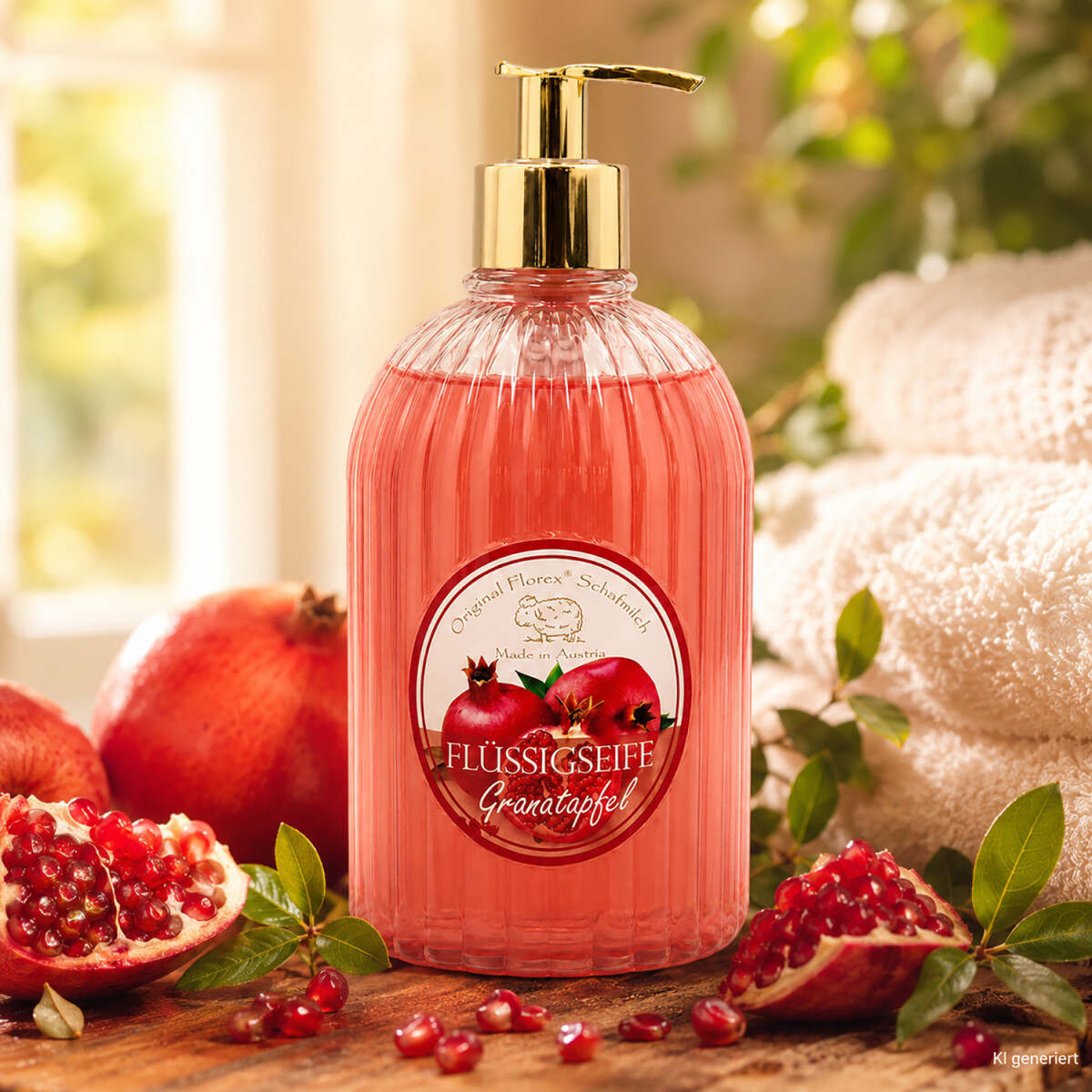 Florex Fl&uuml;ssigseife Schafmilch 500 ml Granatapfel