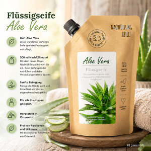 Florex Fl&uuml;ssigseife Aloe Vera Nachf&uuml;llbeutel 500 ml