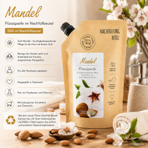 Florex Mandel Fl&uuml;ssigseife Nachf&uuml;llbeutel 500 ml