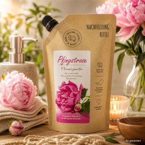 Florex Pfingstrose Fl&uuml;ssigseife Nachf&uuml;llbeutel 500 ml