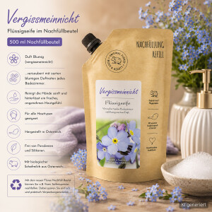 Florex Vergissmeinnicht Fl&uuml;ssigseife Nachf&uuml;llbeutel 500 ml