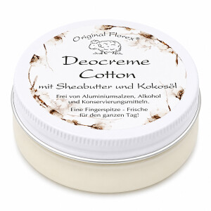 Florex Deocreme Cotton 40 ml mit frischem Baumwollduft in...