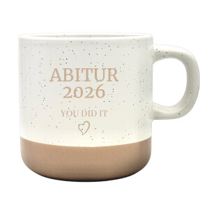 Steingut-Tasse Abi 2026 360 ml
